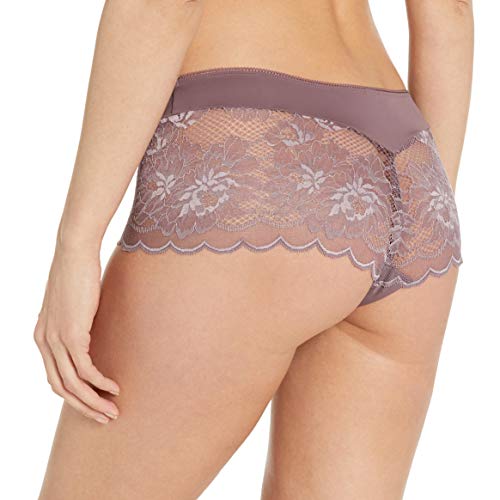 Wacoal Women's Fire And Lace Boyshort Panty, Flint, Medium #TOP1