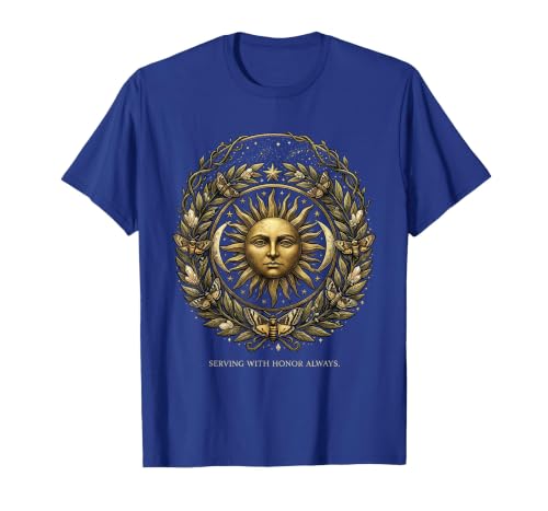 True Patriot Serving With Honor Always Design T-Shirt, Men, Royal Blue, XX-Large