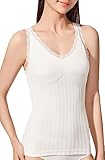 PRESSLIM(プレスリム) 裏パイル地 ブラトップ カップ付き (フリーサイズ/ホワイト) インナー タンクトップ レディース ノンワイヤー ゆったり ルームウェア