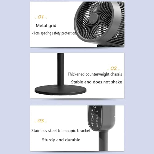 Climatiseur portable oscillant à 135 degrés avec 3 vitesses et 3 modes