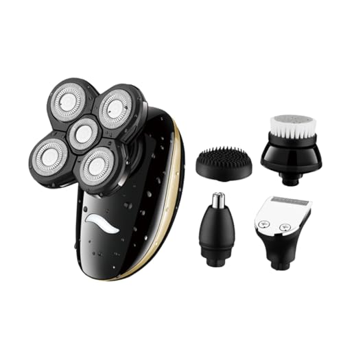 DECORNIJIA 1ensemble Rasoir Électrique Rotatif Rechargeable Usb Tondeuse Multifonction Étanche Shaver Lavable Pour Hommes Têtes Flexibles à Lames Pour Rasage Humide Dry