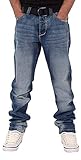jeans g star homme noir  Peviani Hommes Garçons Downham Star Jeans Coupe Droite Hip G Time is Hop Money Swb - Bleu délavé, Bleu délavé, W32 - L33