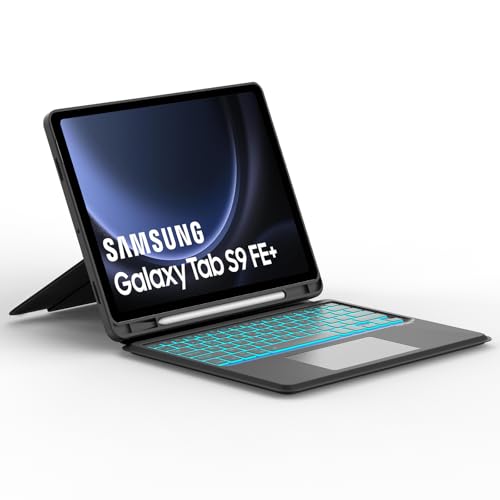 JADEMALL Clavier pour Samsung Tab S9 FE+/S9 FE Plus 12.4