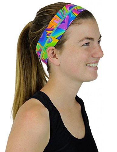 LokoSphere Headband, One Size, Rainbow Tie Dye