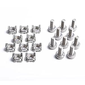 Amazon.in: Buy 50 Pack Lot - M6*20 Rack Mount Cage Nuts & Screws w ...