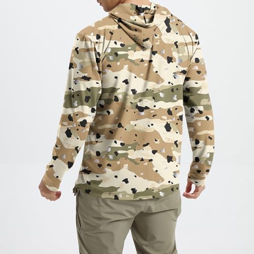 Sun Shirts for Men Long Sleeve UPF 50+ Sun Protection Hoodies Casual Camo Outdoor UV Shirts Quick Drying Fishing Shirt3