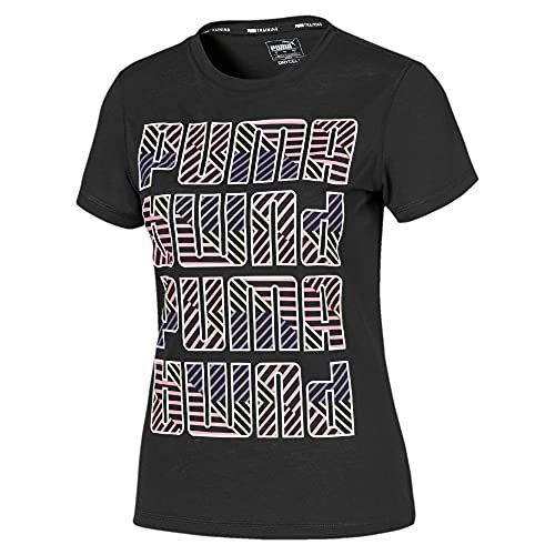 PUMA Graphic Chemise Femme vêtement sport chic été coupe fluide respirante