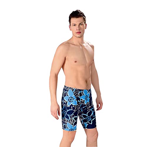 Homme Short De Bain Grande Taille Maillots De Bain Shorts Ajoutez De L'Engrais Et Augmentez Le Maillot De Bain Surdimensionné Ample À Séchage Rapide Pour Hommes.,Grande Fleur Bleu Marine (Cinq Pantalo – vue 3