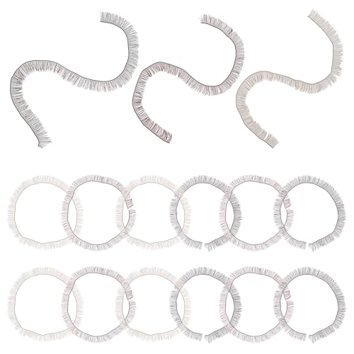 HOMSFOU Strisce di Ciglia per Bambole Kit 15 Pezzi Multicolore 0.8Cm Ciglia Finte per Bambole Reborn e Fai da Te