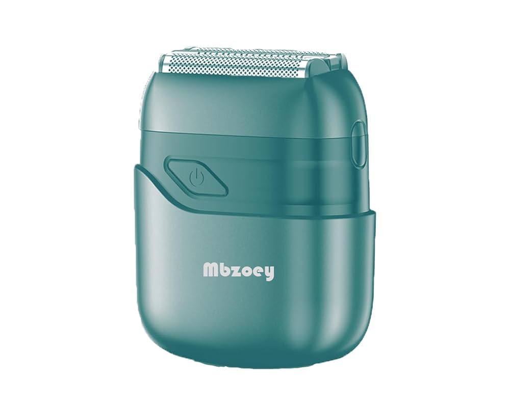 Mbzoey [Elektrischer Folienrasierer für Männer] Mini Elektrorasierer für Gesicht IPX7 Wasserdicht Kabelloser Rasierer mit LED-Display & Schnellladung - Mikrokamm-Technologie & Präzisionsklingen