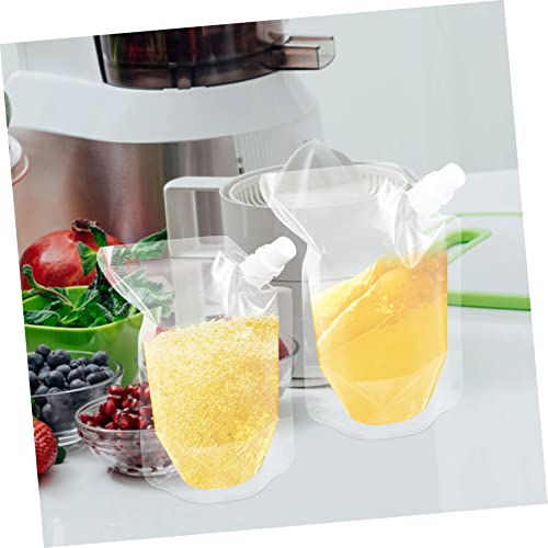 Besportble 1 Set Wine Bag Water Bag Plastic Carafe Plastic Flasks Bags For Traveling Packing Plastic Drink Pouches Soybean Milk Bag Drinking Flasks Breakfast Shop Milk Bag Beverage Pouch Rum #TOP5