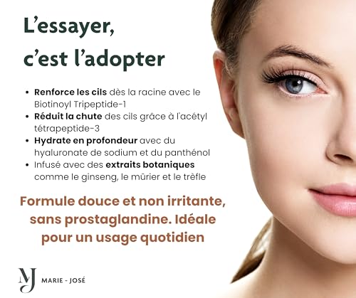Sérum pour cils Marie-José 3 ml la solution pour des cils plus longs sans irritation