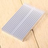 Radiator Aluminiowy 100 x 60 x 10 mm z Zestawem 600 Śrub i Nakrętek M1-M1.6, do PC/LED/IC