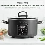 GreenPan 6-in-1 4QT Electric Ceramic Slow Cooker with Glass Lid, Multifunction Presets, Hard Anodized PFAS-Free Removeable Nonstick Crock, Dishwasher Safe, Auto Warm, Delay Timer, Stews, Reheat, Black GreenPan 6 in 1 4QT Electric Ceramic Slow Cooker with Glass Lid Multifunction Presets Hard Anodized PFAS Free Removeable Nonstick Crock Dishwasher Safe Auto Warm Delay Timer Stews Reheat Black