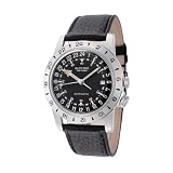 Glycine Airman Vintage The Chief Purist GMT Automatic Black Dial Unisex Watch GL0469