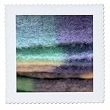 Square dimensions (in inches): 6 L x 6 W, image dimensions (in inches): 4 L x 4 W 100% poloyester; image is soft to touch. Made in USA Edges have pinking shear cut Image will not fade with washing. Image not a transfer, part of material