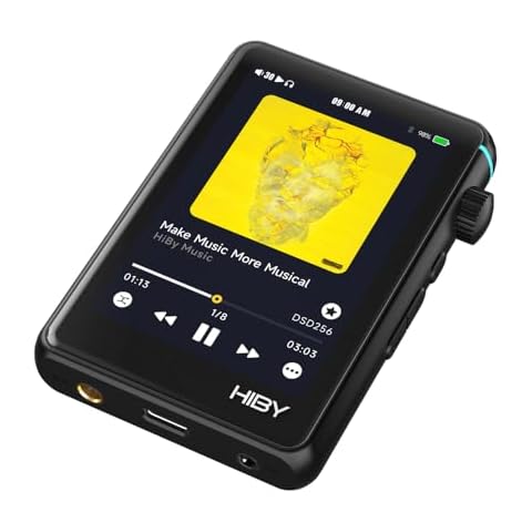 HiBy R3 II mp3 Player with Bluetooth 5.1 MQA DSD PCM Supports Tidal Qobuz Hi Res Audio 4.4mmBAL 2TB Extended Memory（2025 Version） Cover