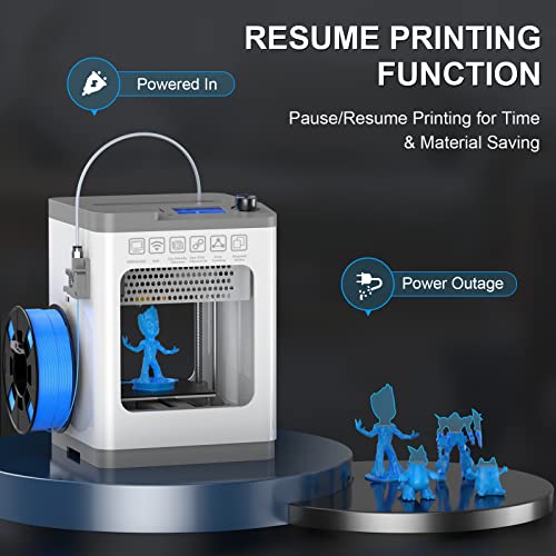 Weefun Fdm 3D Printer Tina 2 Pro With Wi-Fi Cloud Printing Function, Out Of Box 3D Printers Auto Leveling, Mini 3D Printer For Beginners With Resume Printing, High Precise Printing #TOP3