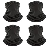 Ezovino 4 Pack Balaclava Mask UV Face Shield Multipurpose Protector Neck Gaiter Mask