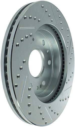 StopTech 227.66057R Select Sport Drilled and Slotted Brake Rotor; Front Right