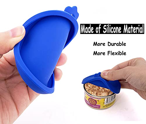 Comtim 3 Pack Cat Food Can Lids, Silicone Small Pet Food Can Lids Covers For 3 Oz Cat Food Cans #TOP2