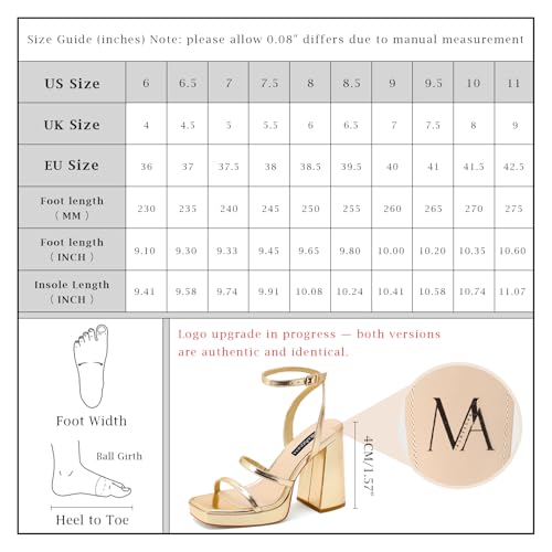 MIRAAZZURRA Gold Platform Heels for Women Gold 6.5 by MIRAAZZURRA - Used condition - Image 8