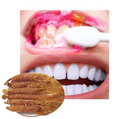 Red Ginseng Dental Care Oral Hygiene Whitening Teeth Repair Remove Smoke Stains Coffee Tea Freshen Dad Breath Powder