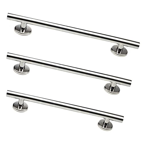 Designer Grab Bar Bundle - ADA Compliance - Polished, 1.25" Diameter - 18", 36", 42" - Pack of 3 by GrabBars.com - Used condition - US$132.14