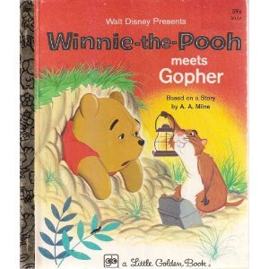 Hardcover Walt Disney Presents Winnie-the-pooh Meets Gopher Based on a Story By A. A. Milne (D117) Book