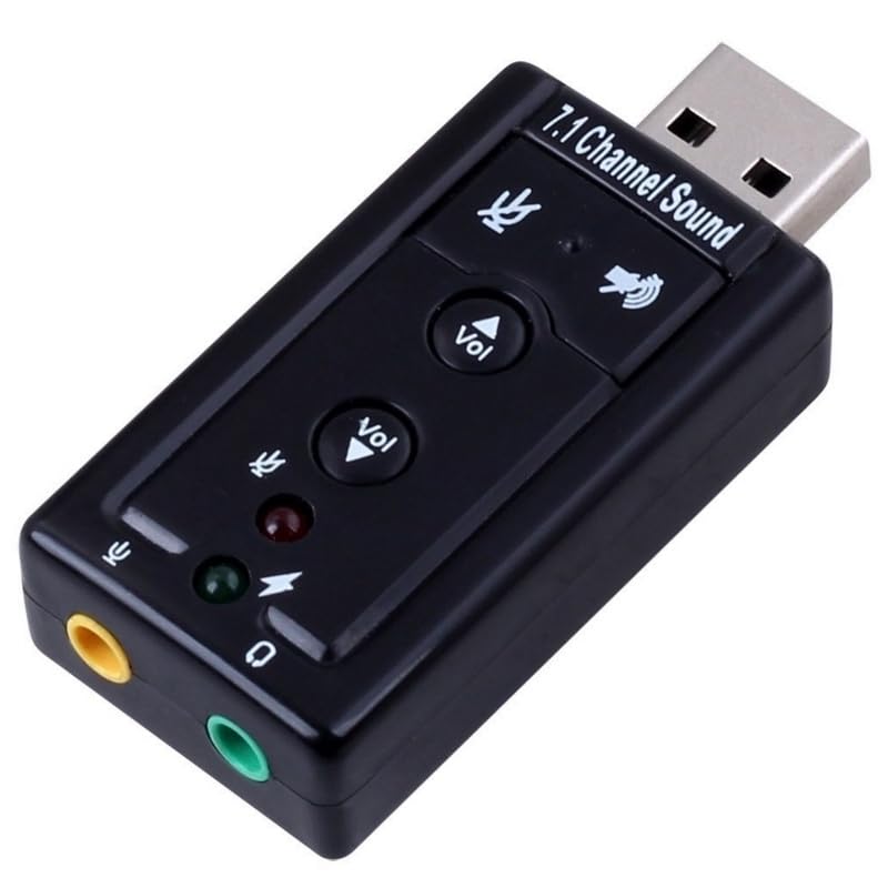 Ya en mundofriki.es: Tarjeta de Sonido USB 7.1, Sonido Envolvente, conexión Sencilla, Ideal para Juegos y Multimedia, Mejora la Calidad de Audio en PC.