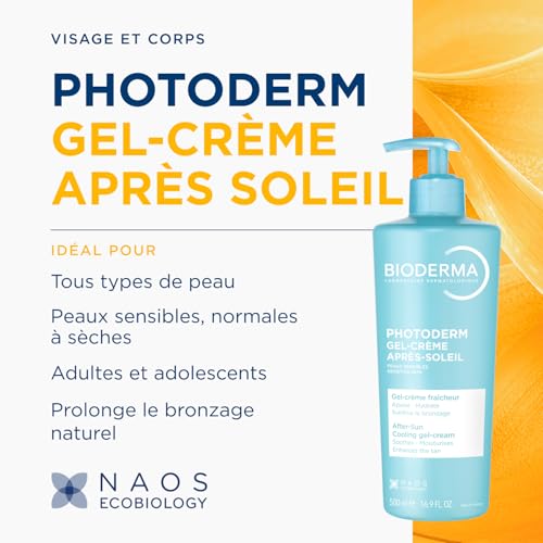 Gel crème Après Soleil Sublime Le Bronzage Hydrate Et Apaise La Peaux Sensibles Fraîcheur Cooling Photoderm Gel crème Bioderma Le Flacon De 500ml - vue 6