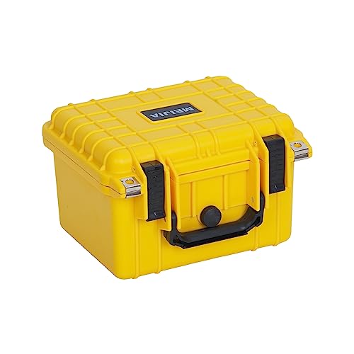 Image of MEIJIA Portable All Weather IP67 Waterproof Camera Case,hard case with Customizable Fit Foam,Fit Use of Drones,Camera,Equipments,10.62 x9.68x6.87inches (Yellow)