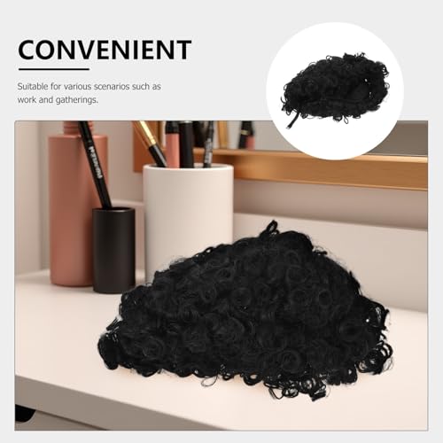 Postiche afro courte bouclée idéal pour cosplay Halloween et soirées à thème - 3