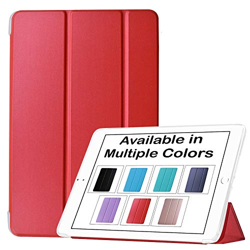 Image of DuraSafe Cases for iPad 8.3 Inch Mini 6th [ Mini 2021 6 Gen ] A2567 A2568 A2569 MK7M3HN /A MLWL3HN /A MK7R3HN /A MK7P3HN /A MLWR3HN /A MK7X3HN /A MK7V3HN /A MK893HN /A MK8E3HN /A Smart Flip Case - Red