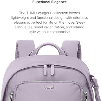 Tumi 0196600 Women's VoyageUR Serena Backpack, Official Product, Lavender, One Size, lavender, Free Size Clothing, Shoes & 