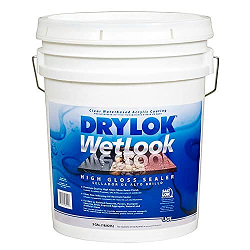 Drylok Wetlook Clear Clear Latex Concrete and Masonry Sealer 5 gal.