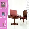TIESOME 1:12 mini dockhus laptop datorset (rosa) #2