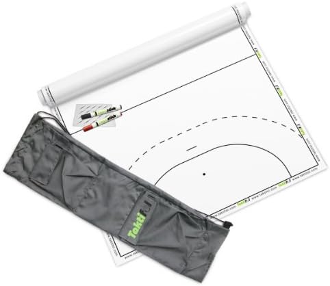 Taktifol Handball Coaching Tactical Kit - Roll-Up Pitch with 25 Sheets including Pockets and Accessories