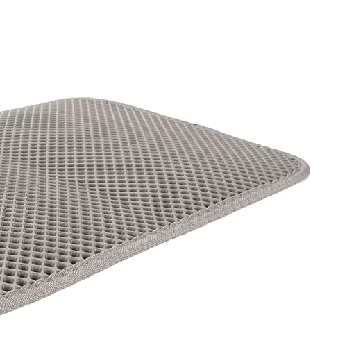 Tapete de Areia para Gatos, Tapete de Armadilha de Dupla Camada Com Design de Favo de Mel à Prova D