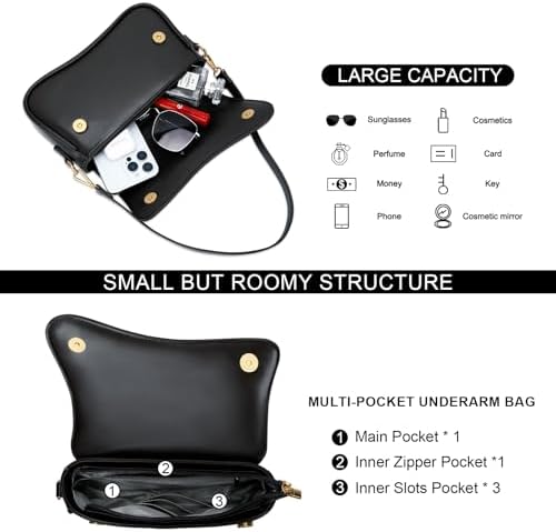 KKXIU Shoulder Bag for Women Small Hobo Handbags Cute Mini Clutch Purses - 4