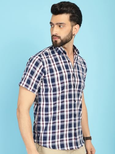 Image of Indian Needle Men's Checkered Regular Fit Shirts