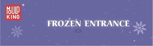 Miniatura 12 de Mould King Juegos de construcción de castillo congelado con luces LED, bloques de construcción de juguete de castillo congelado para decoración del