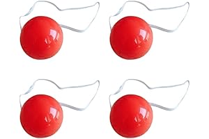 Reindeer Nose LED Clown 4Pcs Clown Glowing Nose Rudolph Nose Clown Halloween...