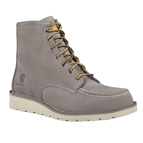 Carhartt Men Moc Toe 6" Wedge Boot, Gray, 13 UK