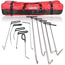 WHDZ Paintless Dent Repair Rods 11Pcs Auto Body Paintless Dent Repair Tools Kit for Door Dings Hail Repair and Dent Remov