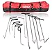 WHDZ Paintless Dent Repair Rods 11Pcs Auto Body Paintless Dent Repair Tools Kit for Door Dings Hail Repair and Dent Removal