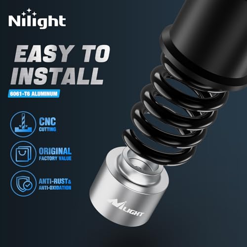 Image of Nilight 2.5inch Rear Leveling Kit for 2009-2023 Ram 1500 /2000-2020 Tahoe Suburban Yukon 1500 /2002-2013 Avalanche 1500 2WD 4WD 2007 2008 2009 2010 2011 2012 2013 Rear Raise Suspension Strut Spacers