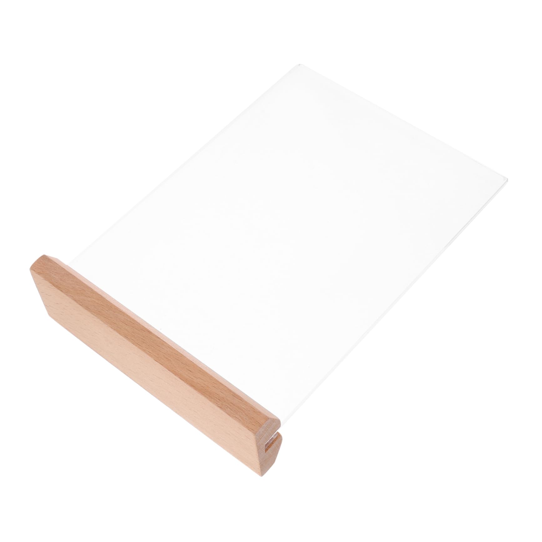 GLEAVI8.27x5.83in Acrylic Sign Holder Display Stand for Brochure Double-sided Menu Holder Heavy Duty Plastic Plate St