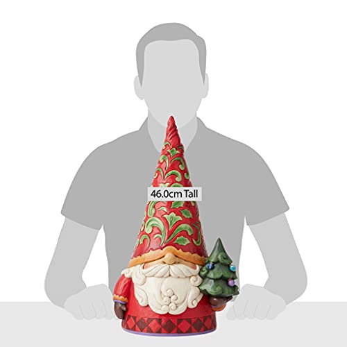 Enesco Jim Shore Heartwood Creek Christmas Gnome Indoor Or Outdoor Statue Figurine, 20.25 Inch, Multicolor #TOP20