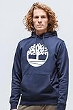 Brand: Timberland Timberland - Felpa con Cappuccio - \'Tree Logo Hoodie\' - con Cappuccio - Uomo (Dark Sapphire) L